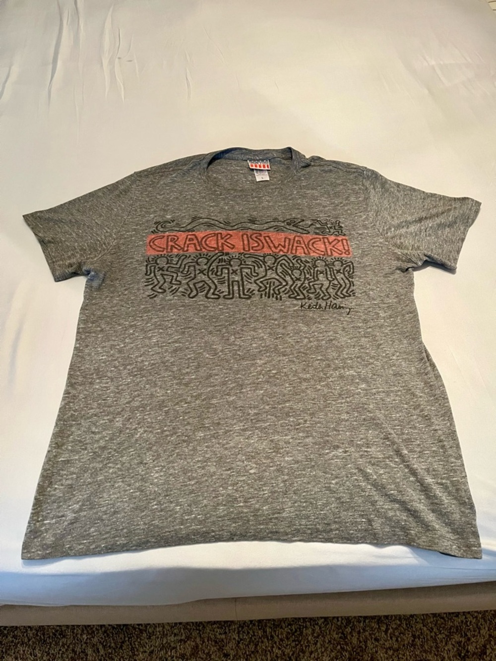 Keith Haring Crack Is Wack T-Shirt Large Junk Food Brand NYC Art Streetwear